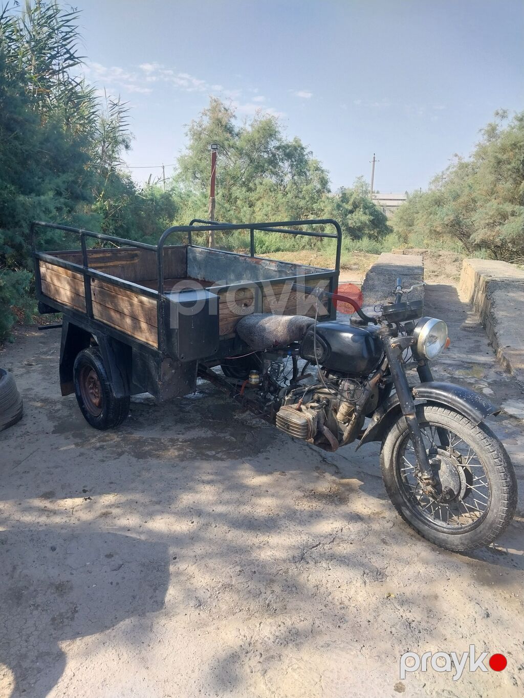 Yükdaşıma üçün modifikasiya olunmuş motosikl-araba - Mator yeni — Motosikletlər, Salyan (2)
