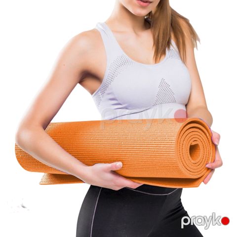 Yoqa üçün mat 1065/1 PVC, 173x61x0.8 sm, narıncı — Bakı