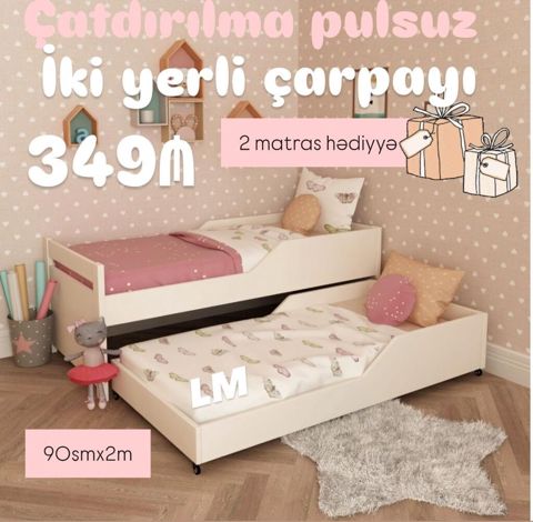 _*İki nəfərlik çarpayılar*_ *2 matras hədiyyə Bir başa — Min bir xirdavat dunyasi — Furniture