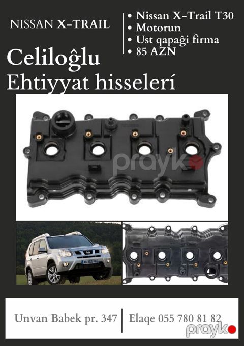 Nissan X-Trail T31 mühərrikin üst qapağı — Bakı