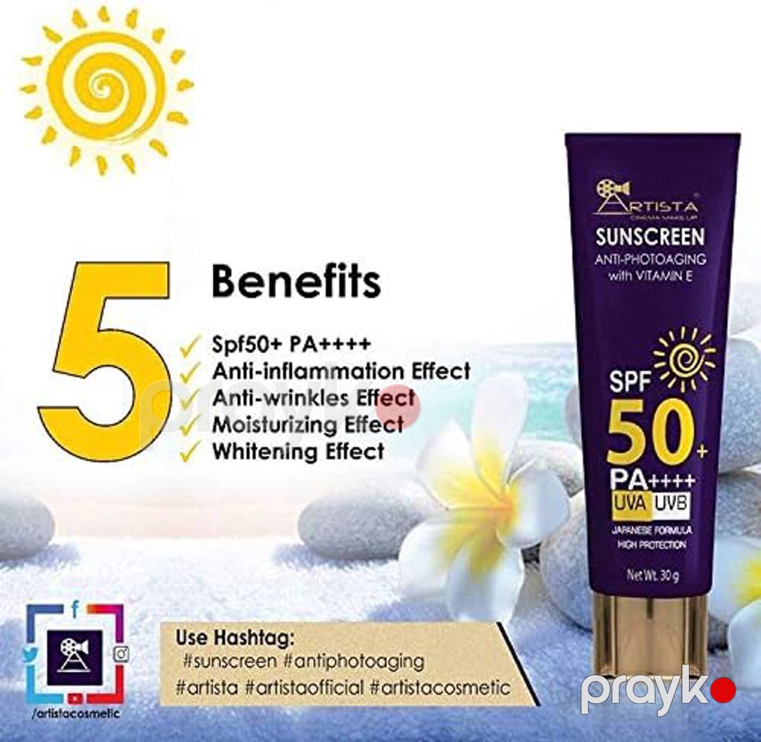 Günəşdən qoruyucu krem Artista SPF50+ PA 30 q — Mallar, Bakı (3)