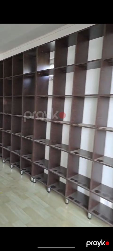 Mağaza üçün modullu vitrin rəfləri - Material: tünd rəngli — Cəlilabad