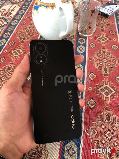 Oppo A18, 128 GB, rəng - Qara, Barmaq izi — Şirvan