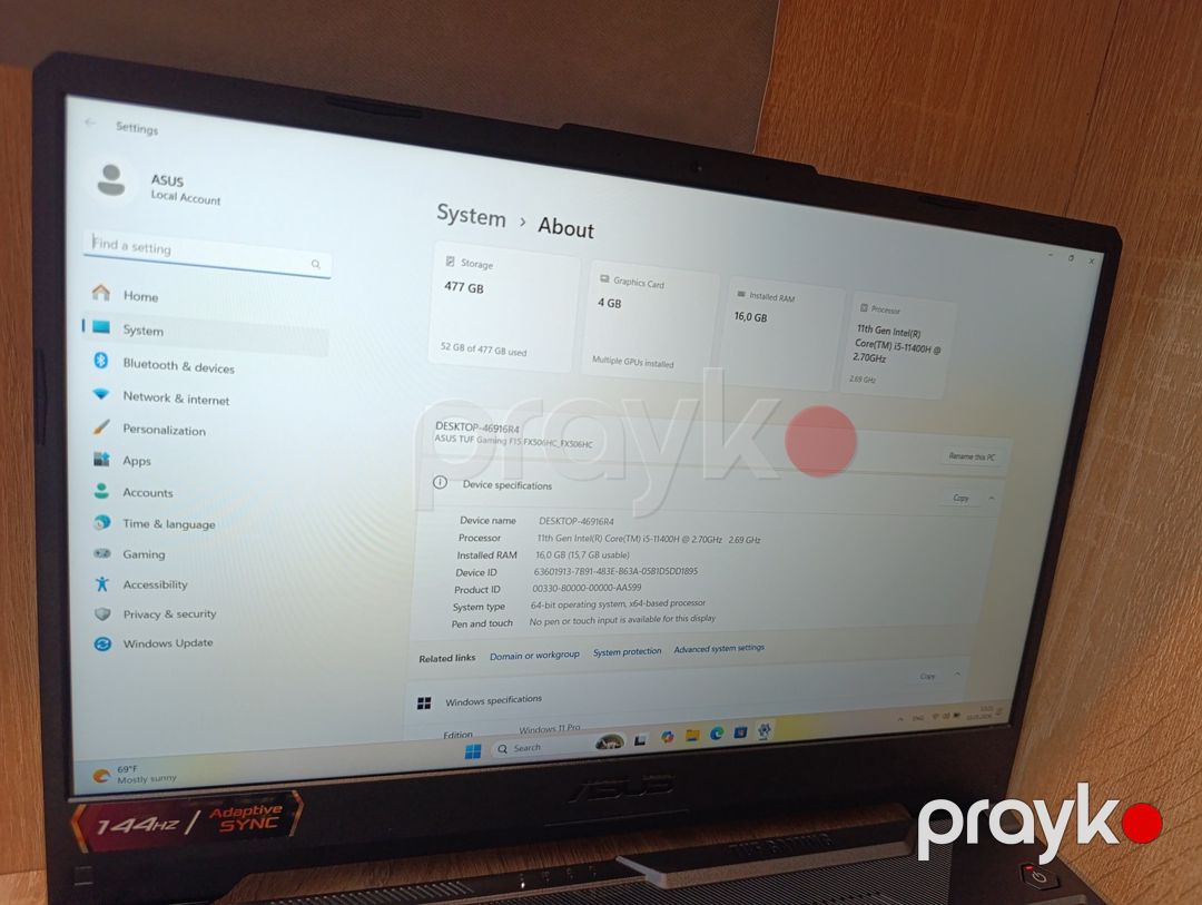 ASUS tuf gamıng F15 FX506HC — Noutbuklar, Bakı (3)