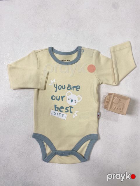 Körpələr üçün bodi RK44, bej, pambıq, ölçü 9-12 ay — Bakı