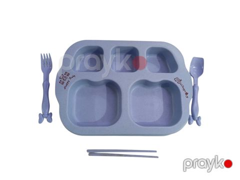 Qab-qacaq dəsti 16-1, plastik, mavi — Bakı