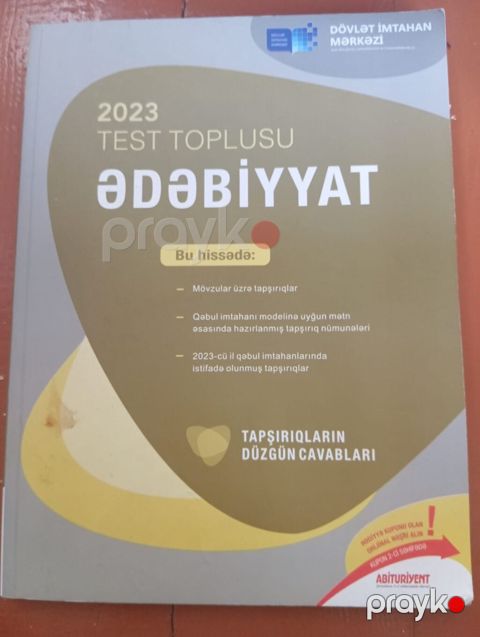 Məhsul: “2023 Test Toplusu – Ədəbiyyat” (DİM) Xüsusiyyətlər — Muradova Zəhra