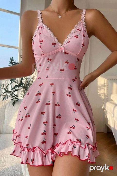 Qadınlar üçün kombinasiya Oriella ML_2588, çəhrayı, parça, ölçü XXL — Bakı