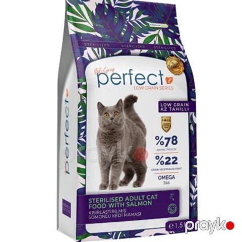 Quru yem Perfect Adult Sterilized, sterilizə olunmuş yetkin pişiklər üçün, qızıl balıq ilə, 10 kq — Bakı