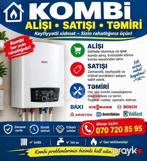 Kombi alışı, satışı və təmiri – keyfiyyətli xidmət, rahatlığınız üçün — Bakı