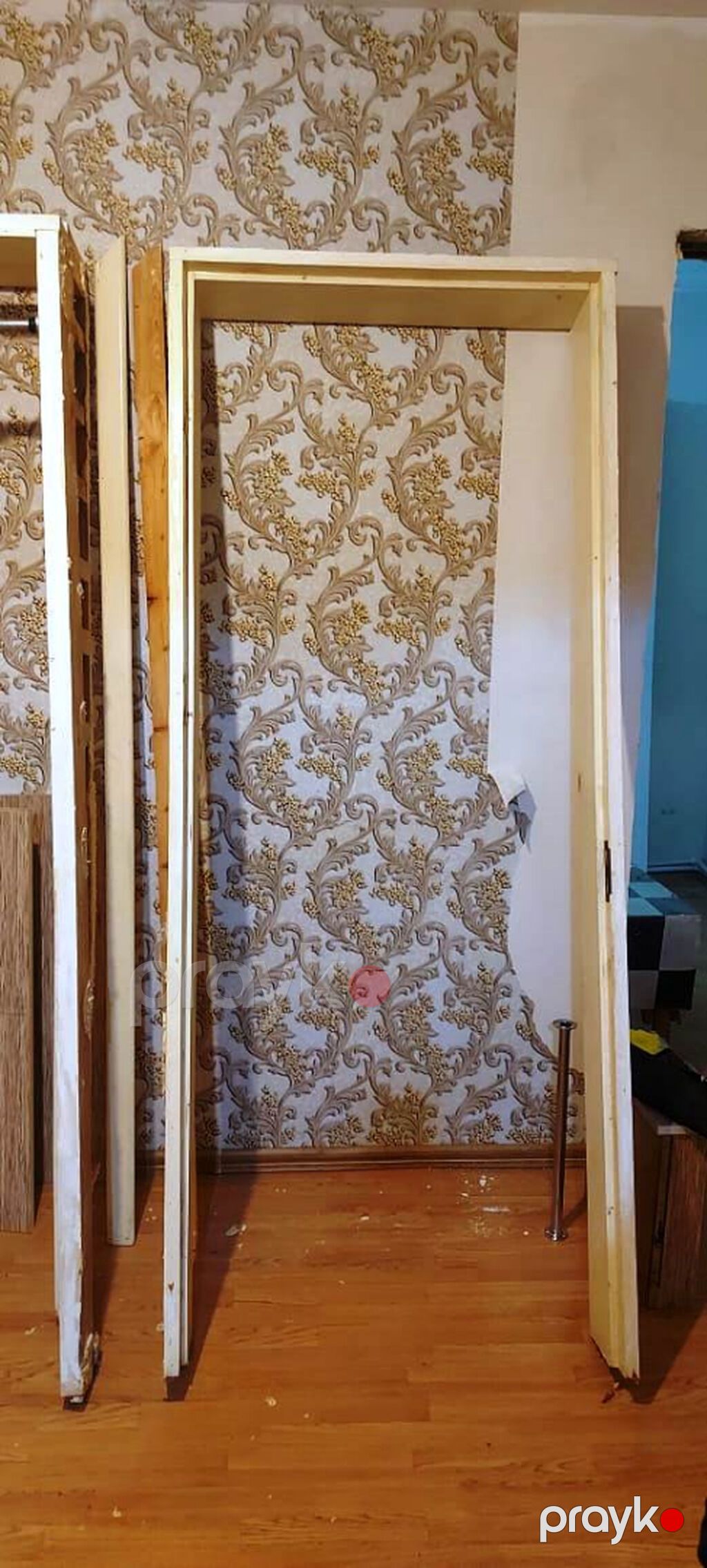 3 ədəd otaq qapısı - Model: 4 panelli, açıq krem rəng - Komplekt — Pəncərələr, qapılar, balkonlar, Bakı (7)
