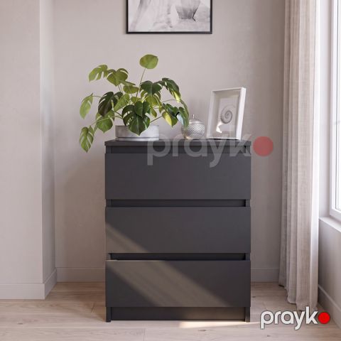 Komod 8326, Ldsp, antrasit, 80x80x40 sm — Bakı