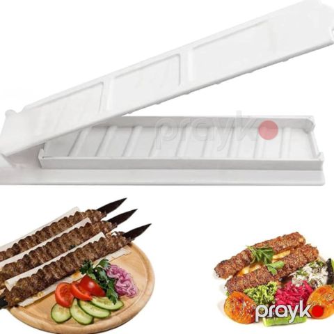Barbekü şiş maşını tək sıralı, yenidən istifadə olunan, kabab üçün, ağ - prm_80 — Bakı