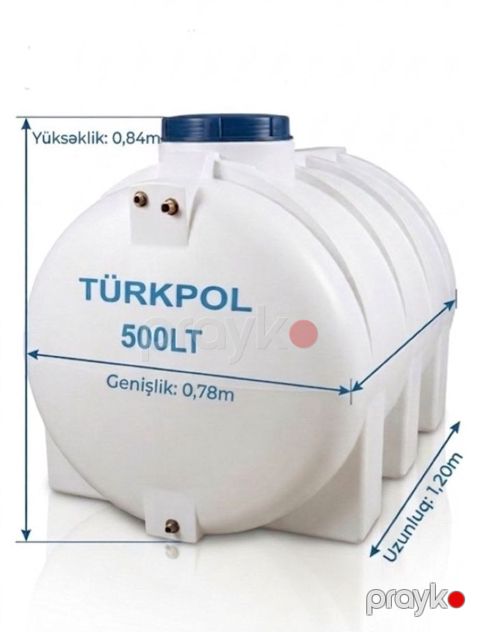 Çən 2406785, polietilen, 500 l — Bakı