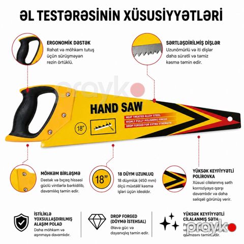 Mişar 450 mm polad — Bakı