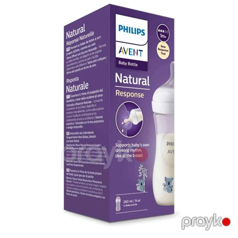 Qidalanma üçün qab Philips Avent Natural Response 903/67, plastik, 1 aydan, 260 ml — Bakı