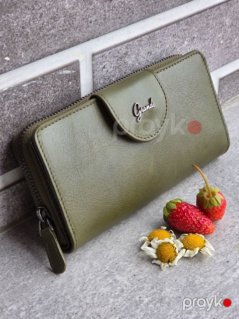 Pulqabı Grande WCo-Grande-Women_2735_Green Təbii dəri 17 sm 9 sm — Bakı