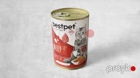 Konserv pişiklər üçün BestPet mal əti ilə 400 g — Bakı