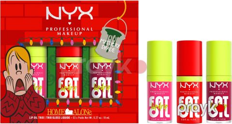 Dodaq üçün parıldadıcı dəsti NYX Professional Home Alone 3 əd x 8 ml — Bakı