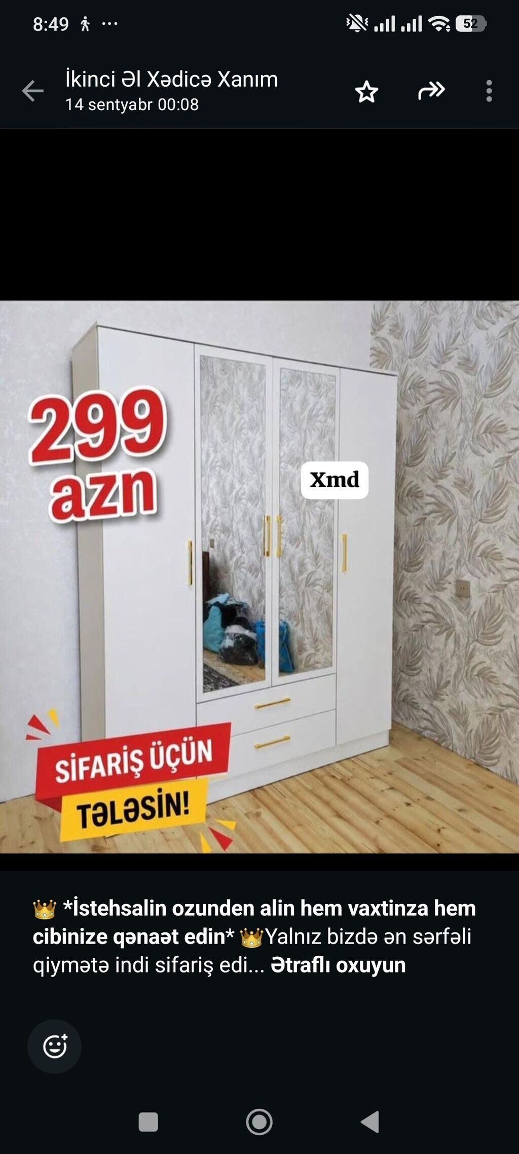 İstehsalin ozunden alin hem vaxtinza hem cibinize qənaət edin — Şkaflar, Bakı