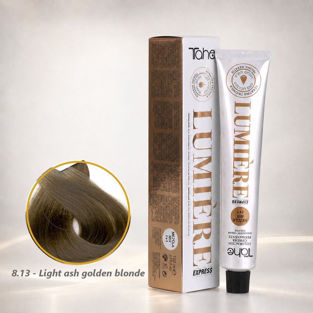 Saç boyası Tahe Lumière Express 8.13 Light ash golden blonde 100 ml — Mallar, Bakı (2)