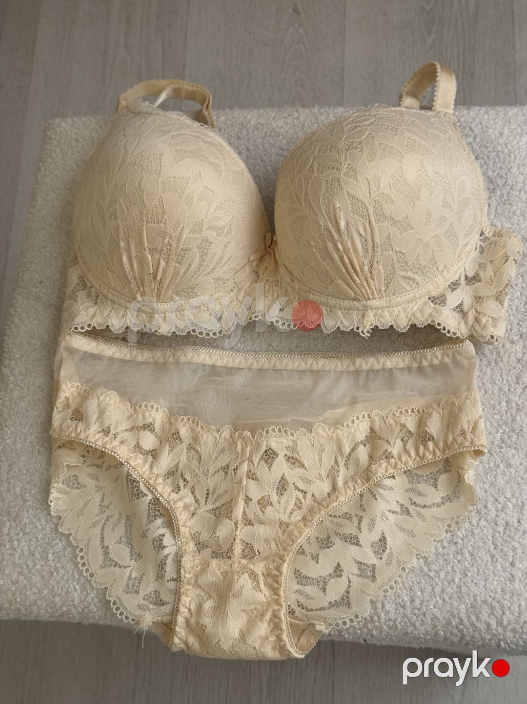 Büsthalter və tuman, bej, neylon/spandeks, ölçü 80 — Mallar, Bakı (2)