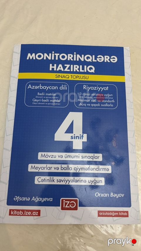 Məhsul: “Monitorinqlərə Hazırlıq – Sınaq Toplusu” (4-cü sinif) — Xırdalan