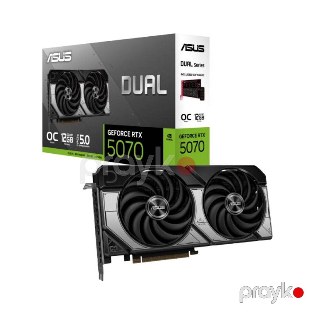 ASUS vga DUAL-RTX5070-O12G (90YV0M17-M0NA00) — Kompüterlər və noutbuklar, Bakı (2)