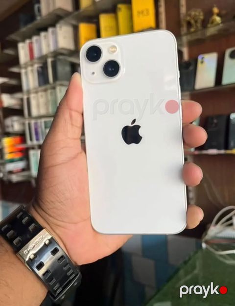 IPhone 13, 128 GB, Starlight, Zəmanət, Simsiz şarj, Face ID — Digah
