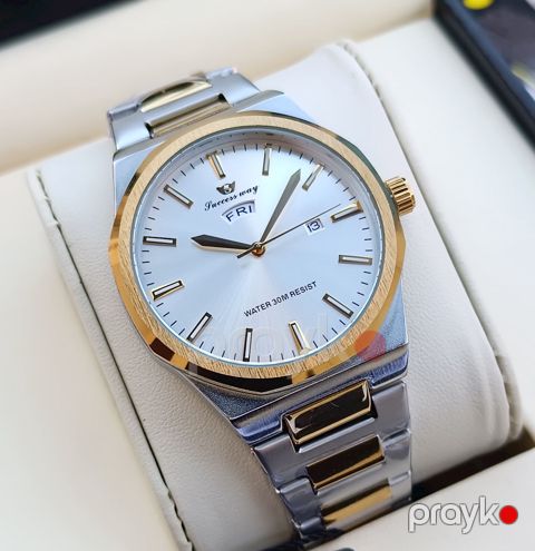 Kişi qol saatı SuccesWay 022 Gold/White — Bakı