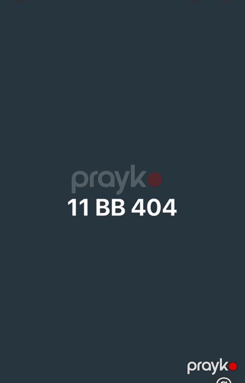 Avtonömrə: 11 BB 404 - Seriya: BB - Rəqəmlər: 404 - Kombinasiya — Gəncə