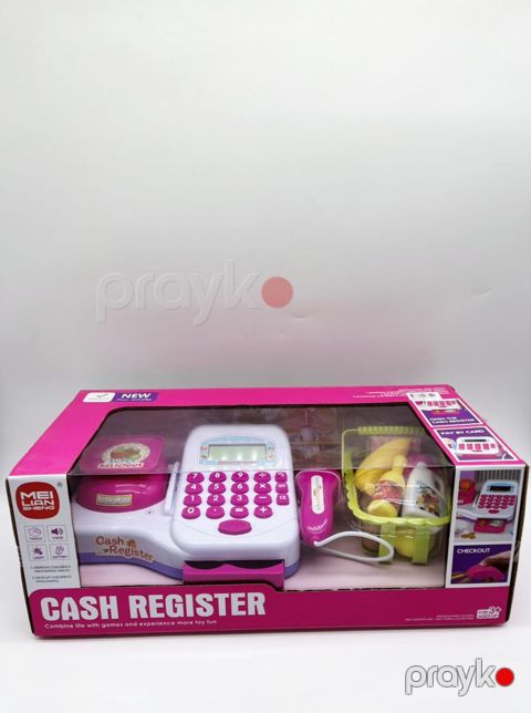 Mağaza oyunu Cash Register, plastik, çəhrayı/ağ, 3+ yaş — Bakı