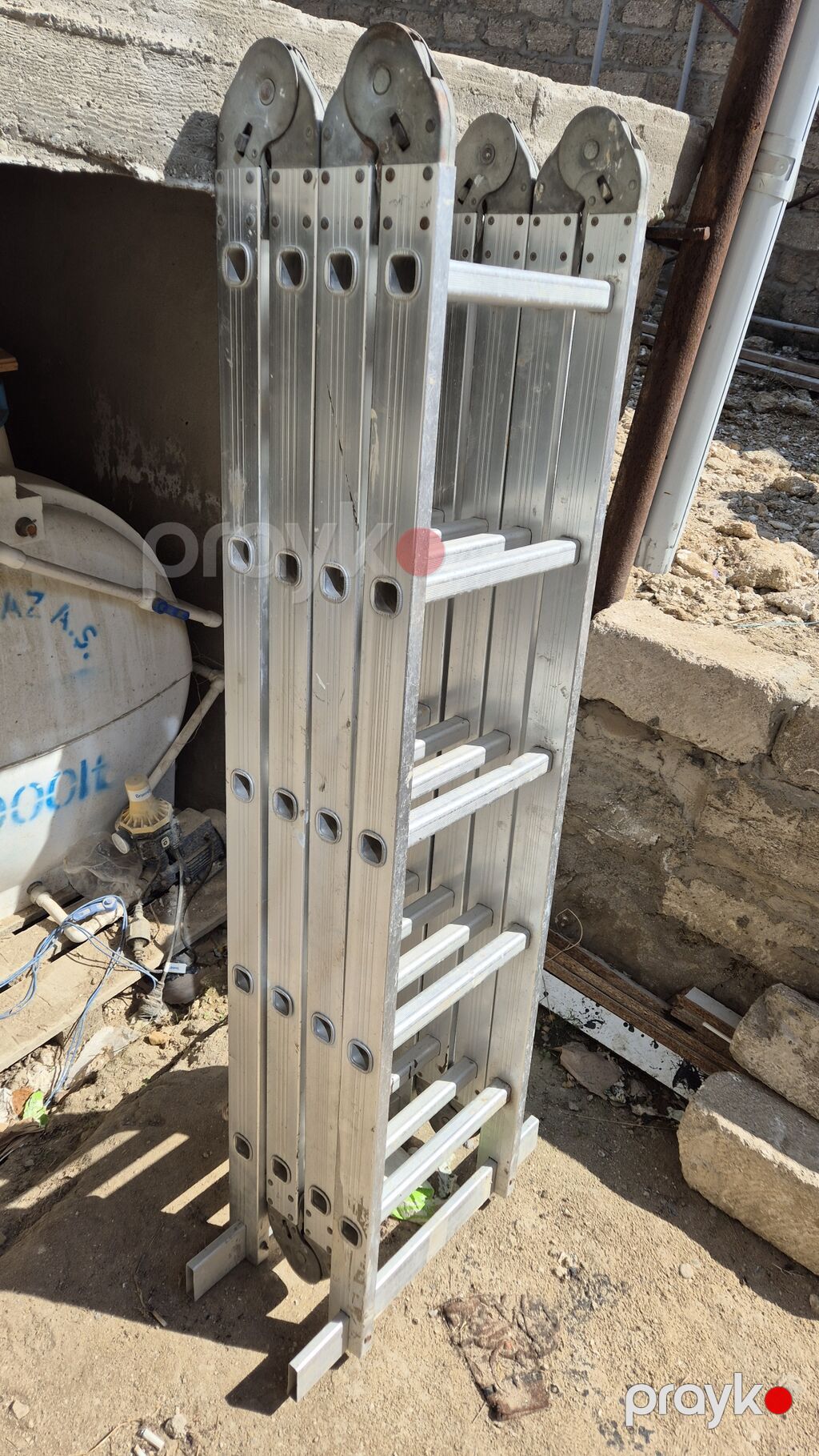 Alüminium çoxfunksiyalı qatlanan nərdivan - Material: yüngül və — Nərdivanlar, Bakı (2)