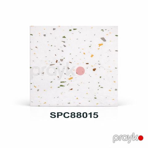 Dekorativ döşəmə örtüyü SPC88015, ağ, 60x60 sm — Bakı