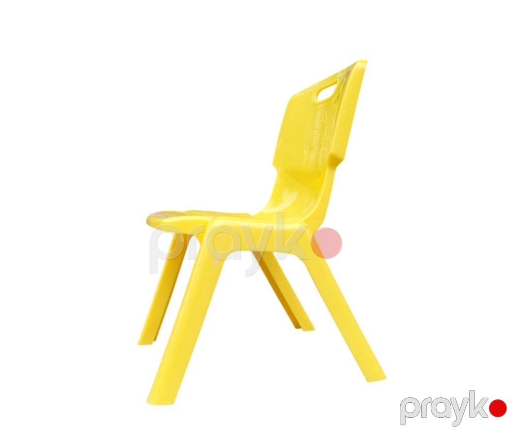 Uşaqlar üçün stul 07, plastik, 27x32 sm, sarı — Mallar, Bakı (2)
