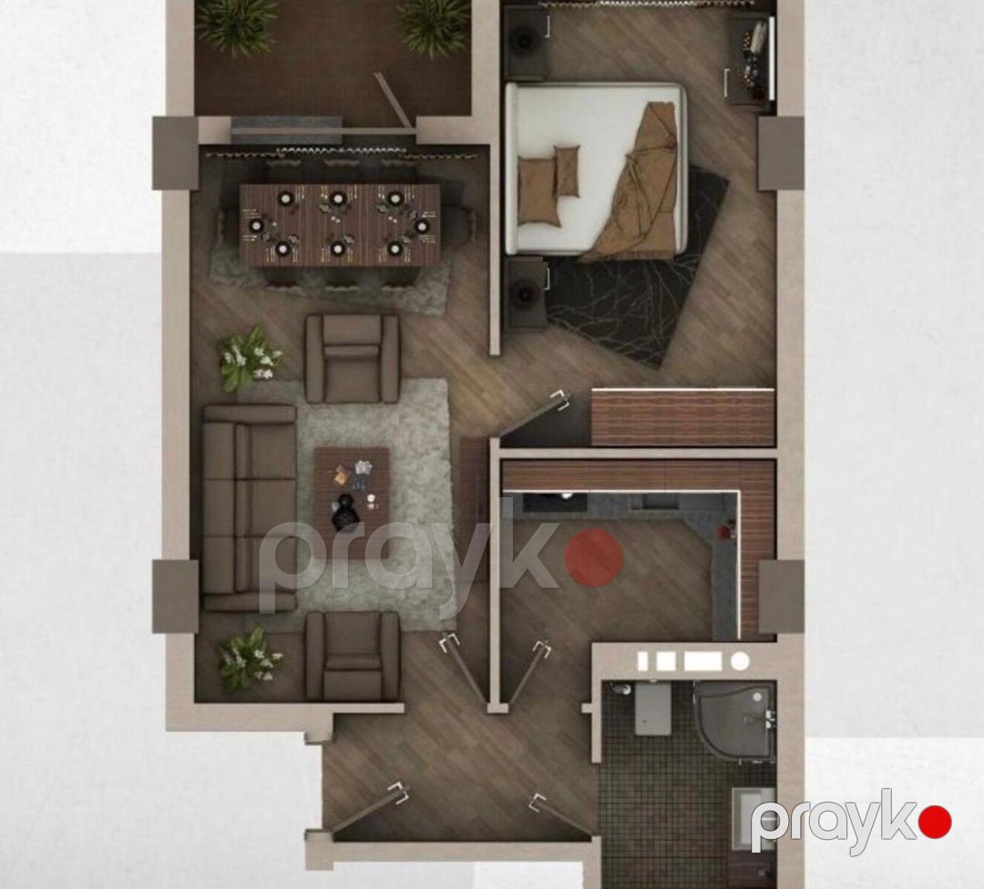 Satılır 2 otaqlı yeni tikili 60.5 m² — Mənzil, Xırdalan (2)
