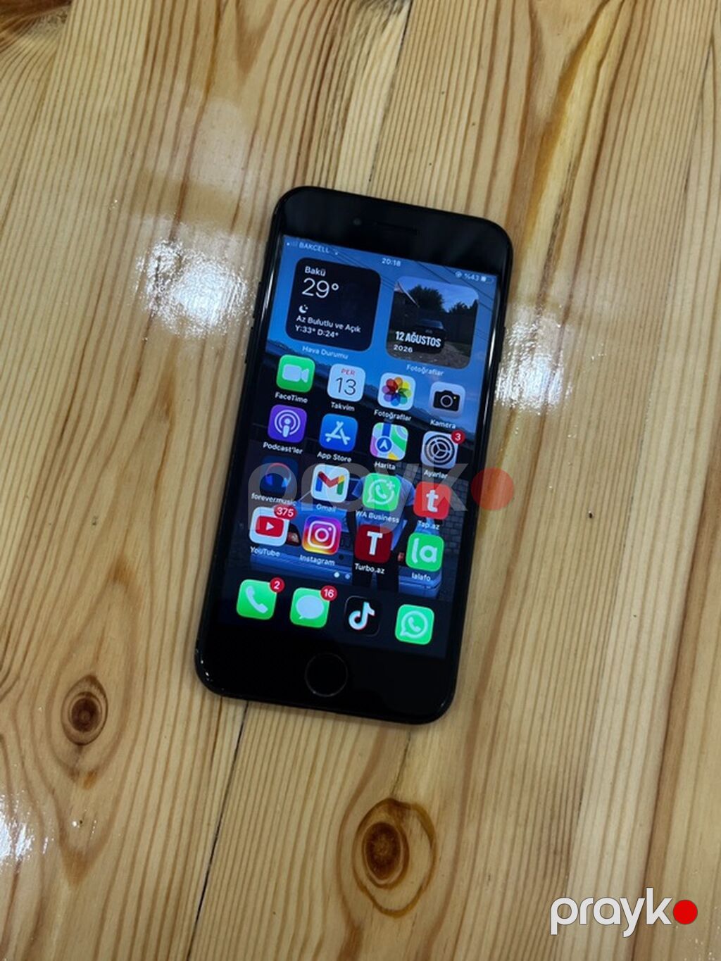 IPhone 7, 32 GB, Qara, Barmaq izi — Apple iPhone, Goranboy (4)