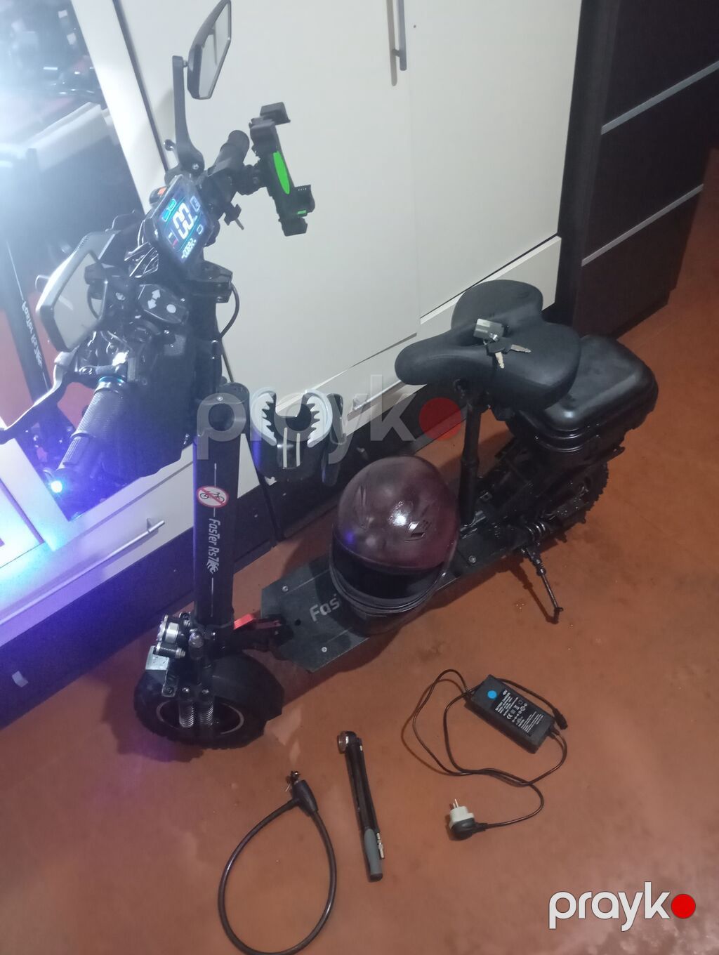 Elektrikli skuter – Foster RS7 Xüsusiyyətlər: - Güclü ön LED fənər və — Skuterlər, Digah (6)