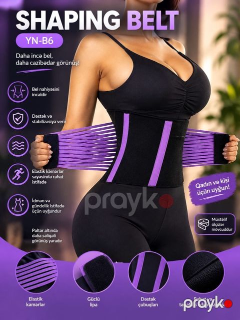 YN-B6 Shaping Belt – bel formalaşdıran kəmər - Daha incə bel effekti — Bakı