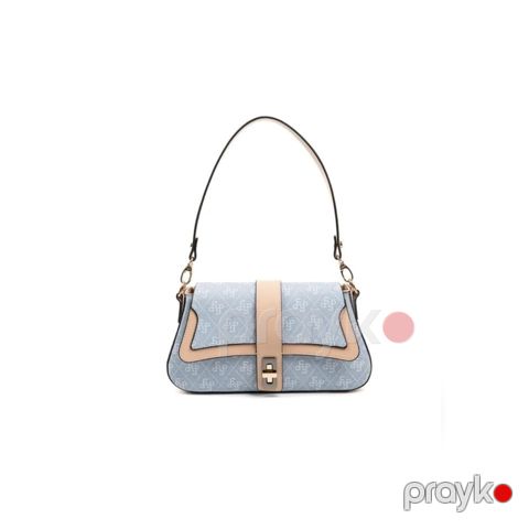 Kross-bodi çanta Silver & Polo, açıq mavi, eko dəri, 26x13 sm — Bakı
