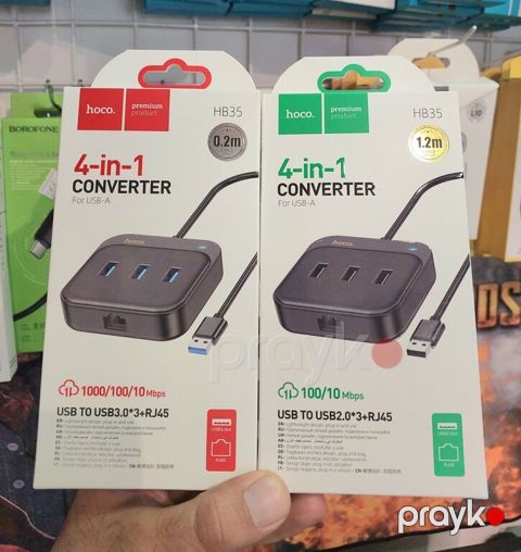 USB ethernet hub "Hoco" — Bakı