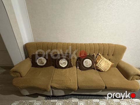 Çevrilən divan–çarpayı - Rəng: tünd bal–bej kombinasiyası - Material — Masazır
