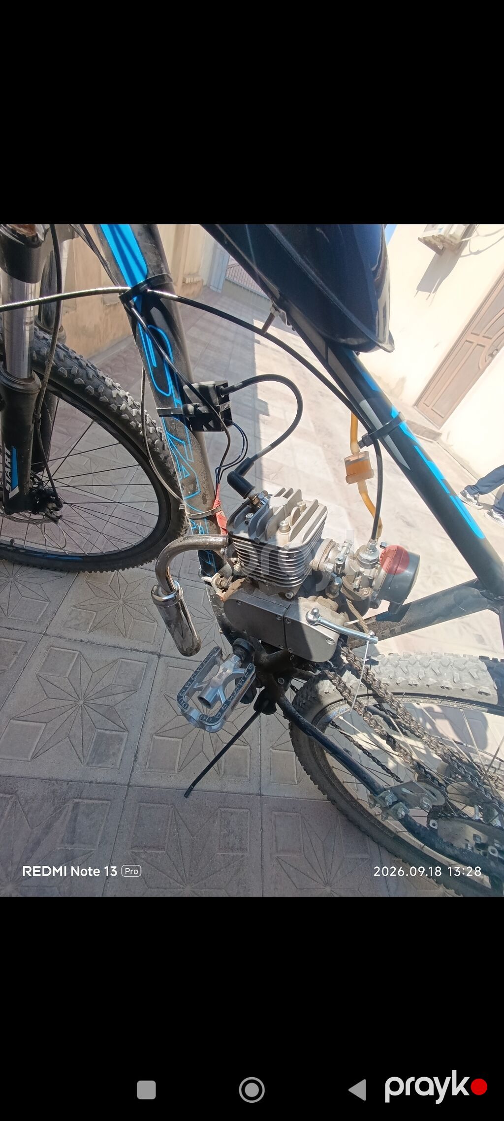 Benzin mühərrikli velosiped - Çərçivə: təzə alınmış Start brendli dağ — Mopedlər və skuterlər, Masazır (3)
