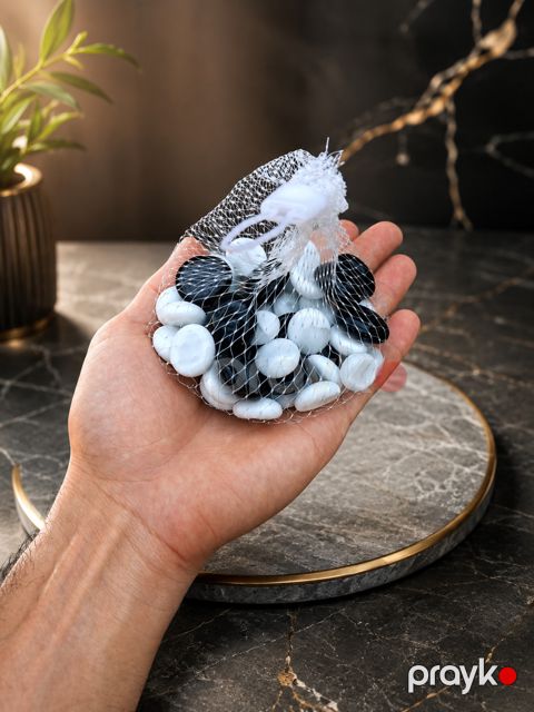 Akvarium və S. üçün dekorativ balaca yumru daşlar, şüşə, 190 q — Bakı