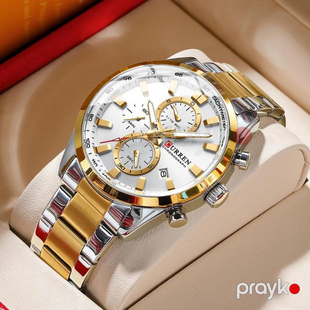 Kişi qol saatı Curren 8445 Silver-Gold — Mallar, Bakı (2)