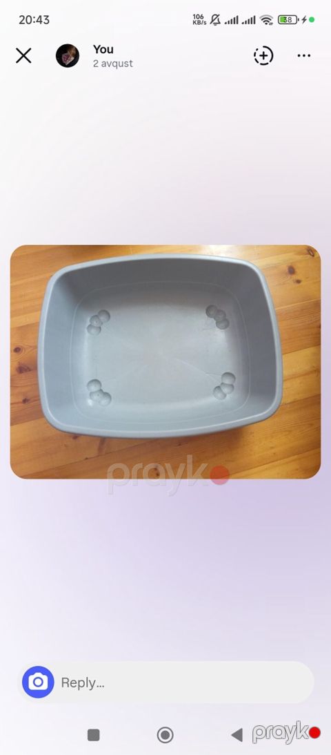 Pisik latoku boyu olcu - Material: qalın, yüngül plastik - Rəng: boz