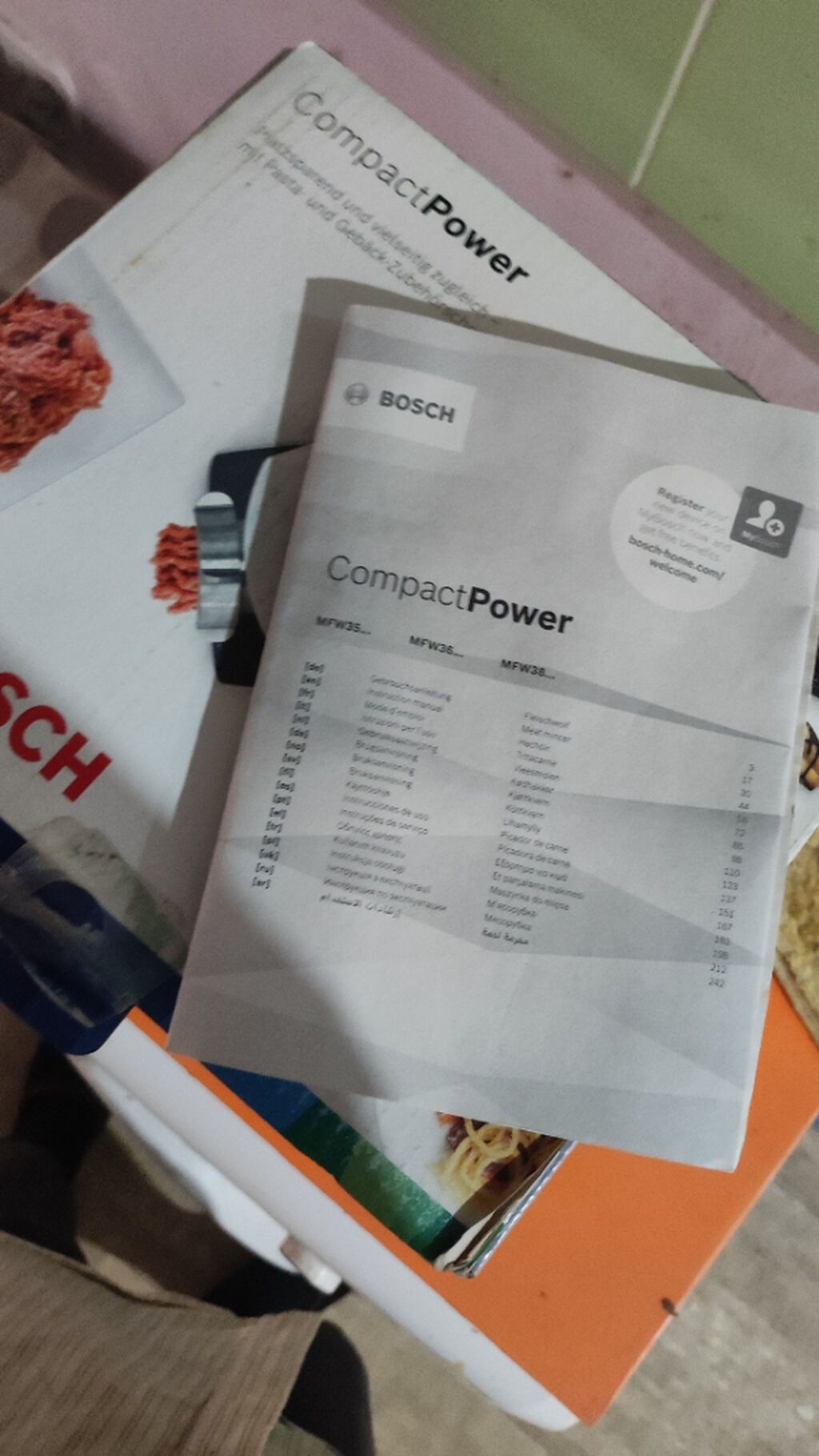 Продаётся электрическая мясорубка Bosch CompactPower(1500 Вт - 1600 — Ət xırdalayıcılar və qurğular, Bakı (5)