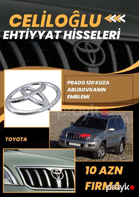 Toyota Prado 120 kuza barmaqlığı emblemi — Bakı