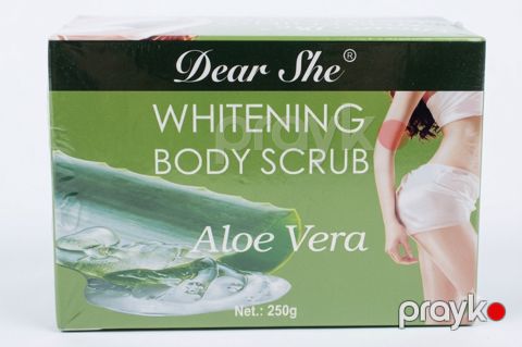 Bədən pilinqi Dear She Whitening Aloe Vera 250 q — Bakı