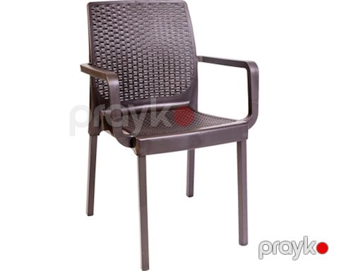 Plastik stul Starlux Napoli, qəhvəyi, 54x84.5x51 sm — Bakı